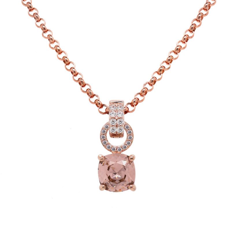 Marmara Sterling 18 Karat Rose Gull Belagt Rose Swarovski Krystall